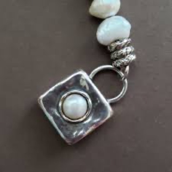 Vintage Silpada Bracelet Sterling Silver and Freshwater Pearl Bracelet B1439 - Picture 4 of 6